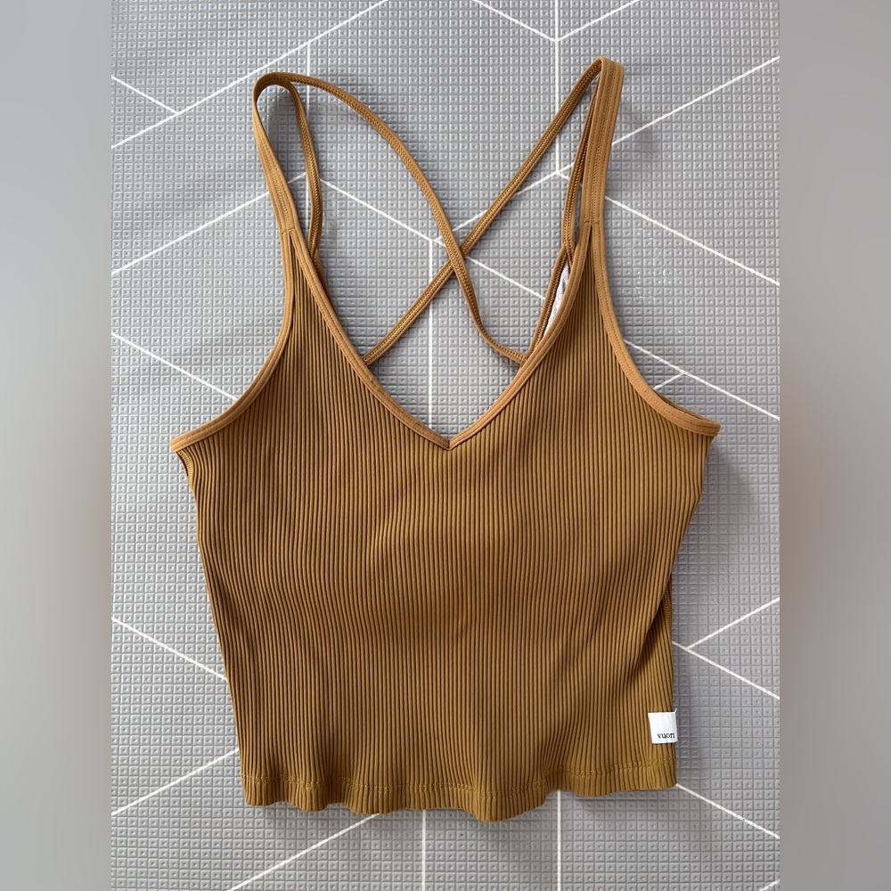 Women's Mustard Ribbed Tank Top